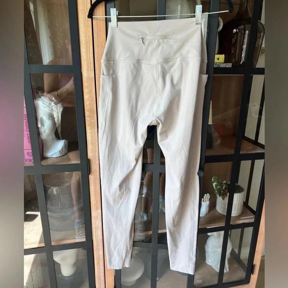 SET ACTIVE sportbody leggings high waisted bone pockets cream beige oat milk - Picture 3 of 8